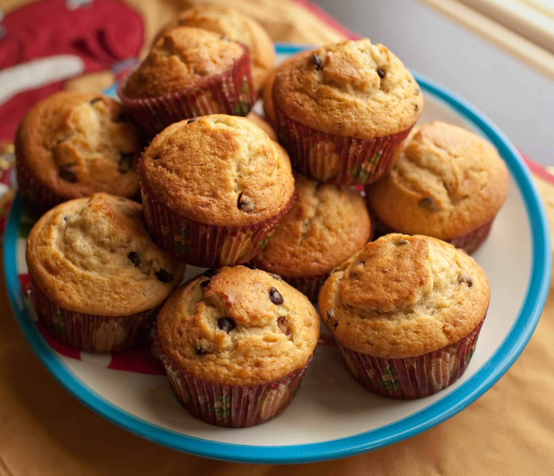 Chocolate Chip & Cream Cheese Muffins